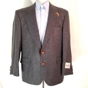 Wall Street Collection Men Blazer Size 42S Blue